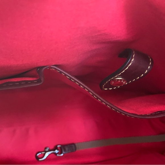 Dooney & Bourke Burgundy Florentine Leather Shoulder Bag - Picture 8 of 10